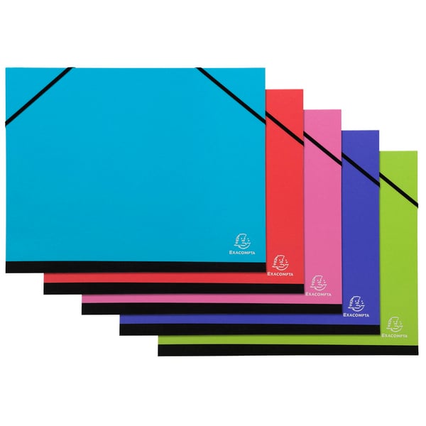 Exacompta 5x Iderama elastisk mappe (B4) - assorterede farver 25529E