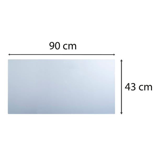 Exacompta PU skrivebordsmåtte 43x90cm - farveløs 29640E