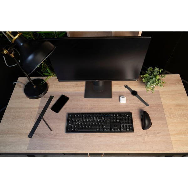 Exacompta PU skrivebordsmåtte 43x90cm - farveløs 29640E