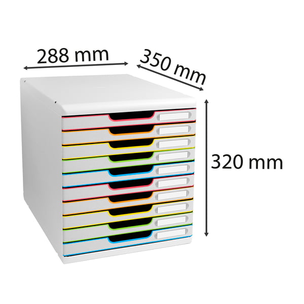 Exacompta MODULO A4 - 10 skuffer Black Office - 302913D