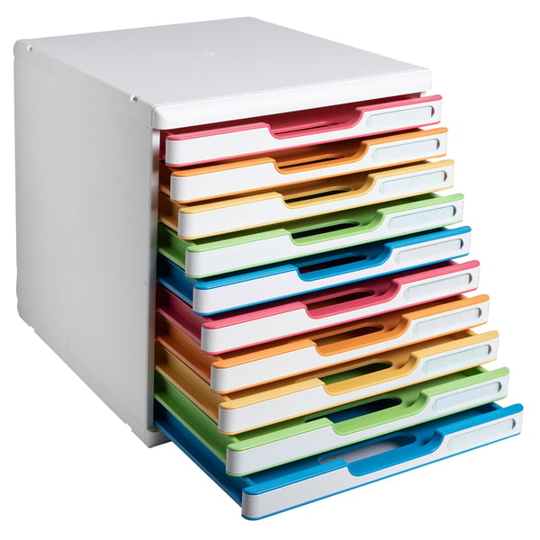 Exacompta MODULO A4 - 10 skuffer Black Office - 302913D