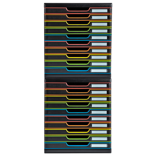 Exacompta MODULO A4 - 10 skuffer Black Office - 302914D