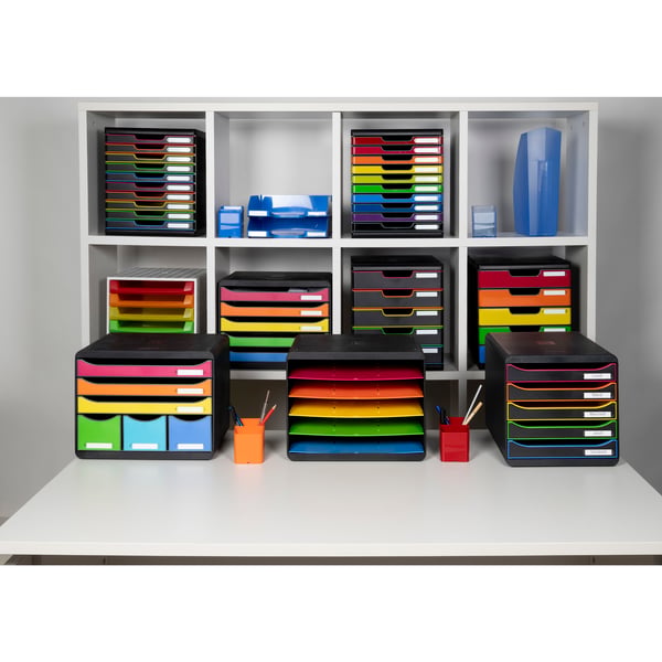 Exacompta MODULO A4 - 10 skuffer Black Office - 302914D