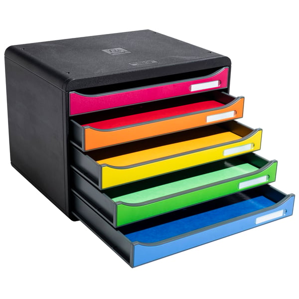 Exacompta BIG-BOX PLUS LANDSCAPE MAXI 4 skuffesaet til skrivebord - 308798D