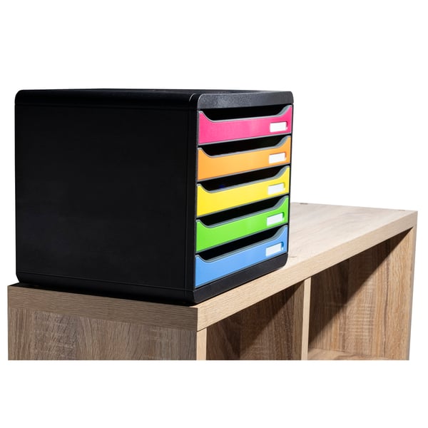 Exacompta BIG-BOX PLUS LANDSCAPE MAXI 4 skuffesaet til skrivebord - 308798D
