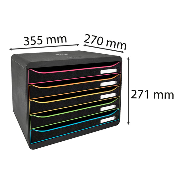 Exacompta BIG-BOX PLUS HORIZON sort kontor - 308914D