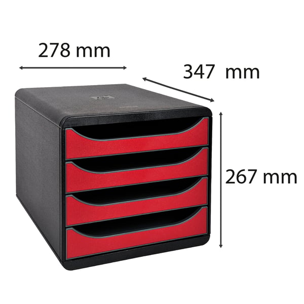 Exacompta Big-Box Maïa - kardinal 310718D