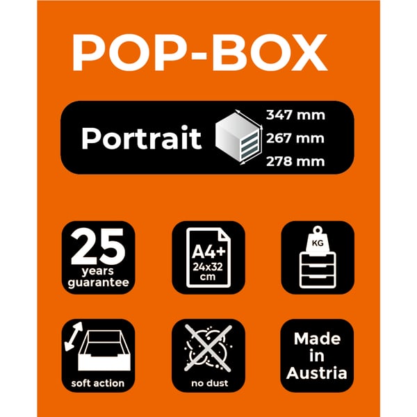 Exacompta POP-BOX Skrivebordsskuffe saet - 314498D