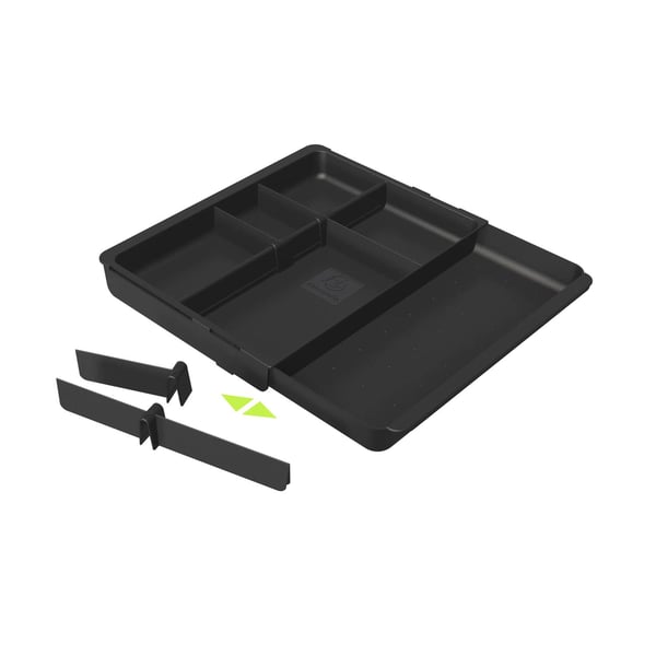 Exacompta 6x DRAWINSERT genbrugsskuffe Organiser - Sort 316014D