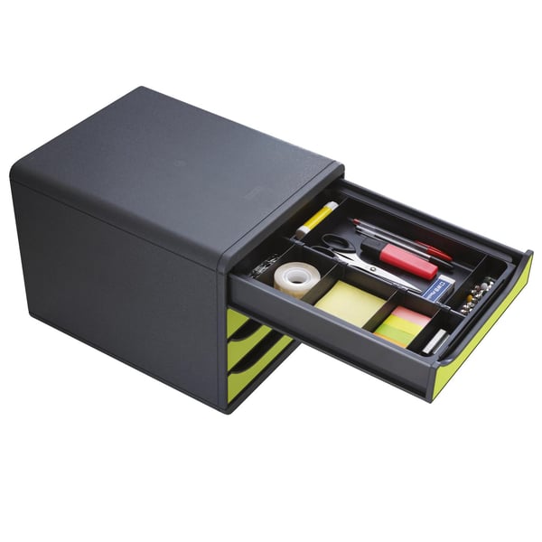 Exacompta 6x DRAWINSERT genbrugsskuffe Organiser - Sort 316014D