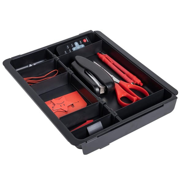 Exacompta 6x DRAWINSERT genbrugsskuffe Organiser - Sort 316014D