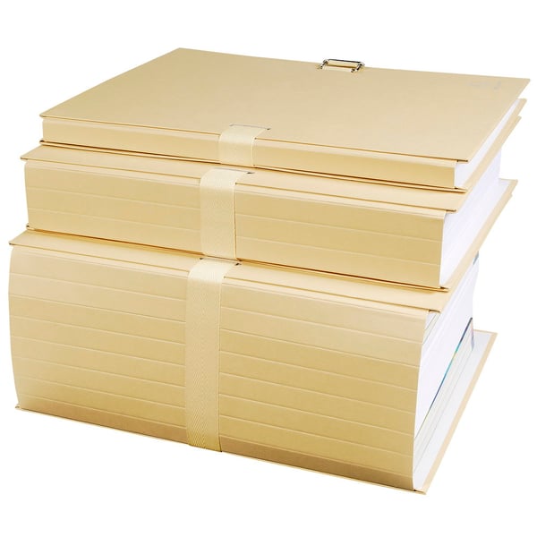 Exacompta 10x Mappe med udvidelig ryg - farvet papir - A4 folio - mastik 320E