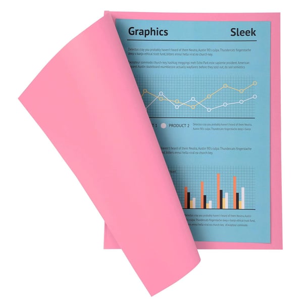 Exacompta 5x Pakke med 100 mapper SUPER 210 - 24x32cm - Lyserød| 330003E