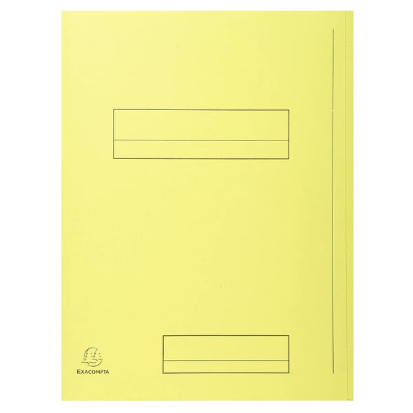 Exacompta 5x Pakke med 50 trykte mapper med 2 klapper SUPER 210 - 24x32cm - assorterede farver 335000E