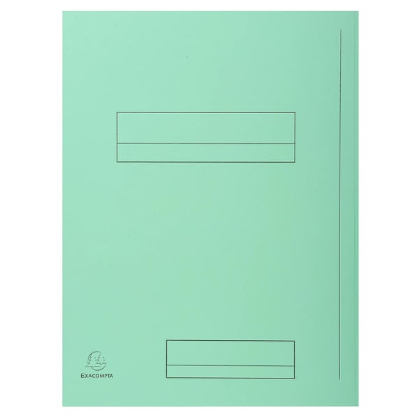 Exacompta 5x Pakke med 50 trykte mapper med 2 klapper SUPER 210 - 24x32cm - assorterede farver 335000E