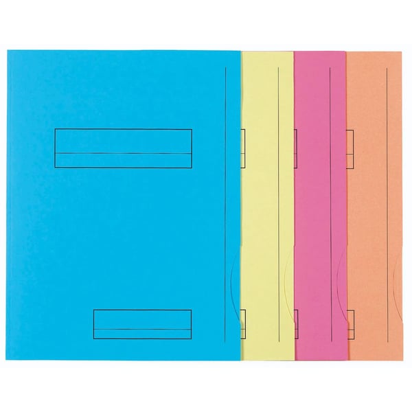 Exacompta 5x Pakke med 50 trykte mapper med 2 klapper SUPER 210 - 24x32cm - Lyseblå 335006E