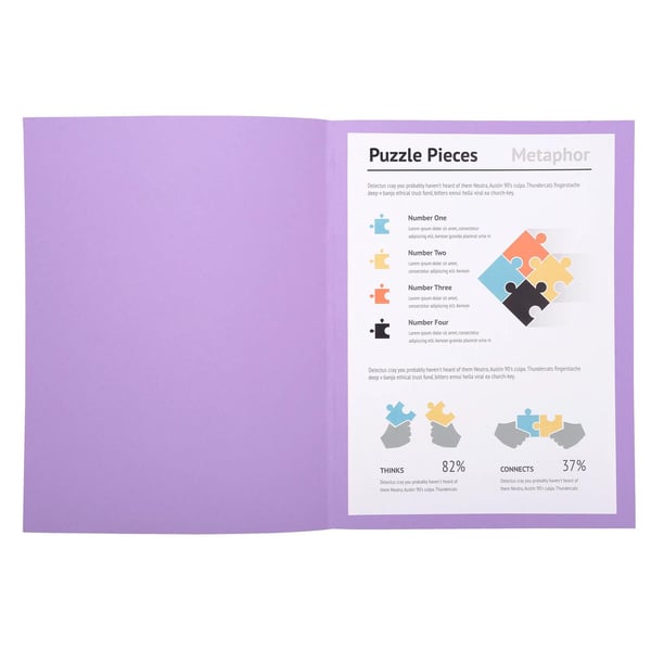 Exacompta 5x Pakke med 100 omslagsmapper SUPER 160 - 24x32cm - Lilac 340008E