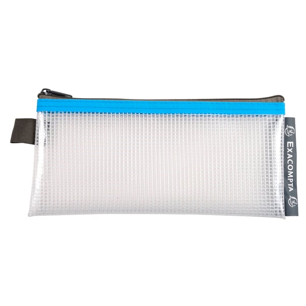 Exacompta 10x EVA lomme-/blyantetui med lynlås (assorterede farver, 8x18 cm) - assorterede farver 34110E