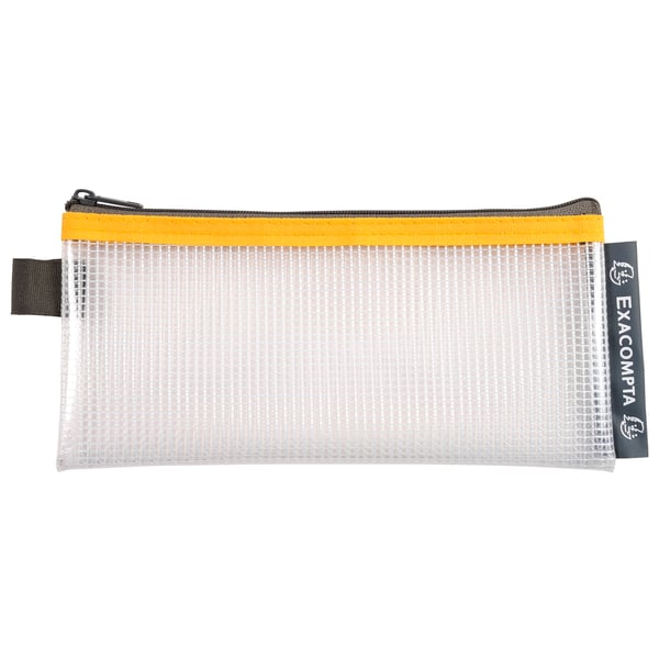Exacompta 10x EVA lomme-/blyantetui med lynlås (assorterede farver, 8x18 cm) - assorterede farver 34110E