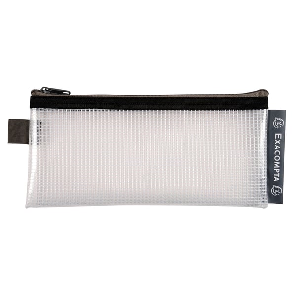 Exacompta 10x EVA lomme-/blyantetui med lynlås (assorterede farver, 8x18 cm) - assorterede farver 34110E