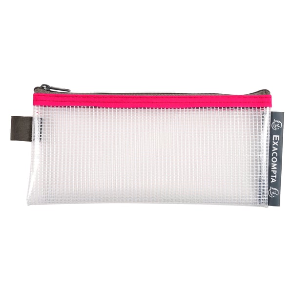 Exacompta 10x EVA lomme-/blyantetui med lynlås (assorterede farver, 8x18 cm) - assorterede farver 34110E