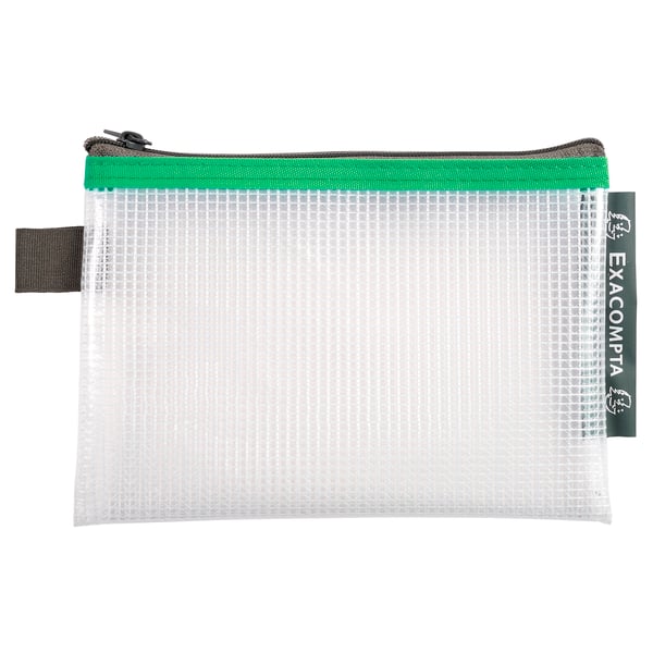 Exacompta 10x EVA lomme-/blyantetasker med lynlås (A6) - assorterede farver 34120E