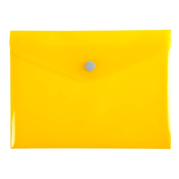 Exacompta 30x Iderama PP Press-Stud Pocket Envelope, B6 - assorterede farver 34410E
