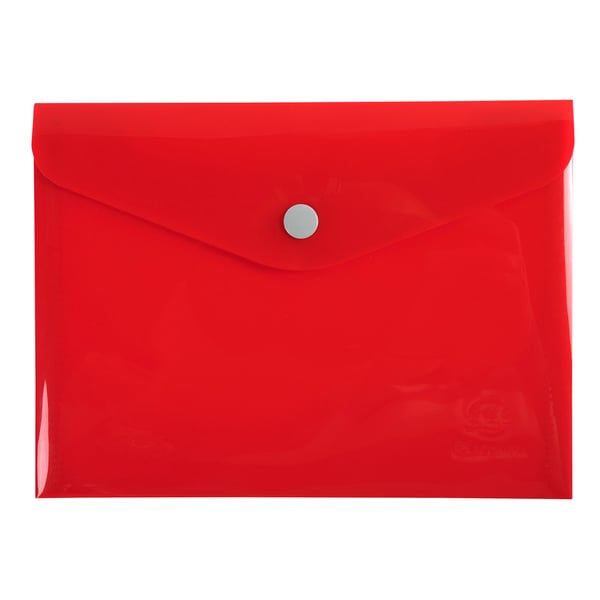 Exacompta 30x Iderama PP Press-Stud Pocket Envelope, B6 - assorterede farver 34410E