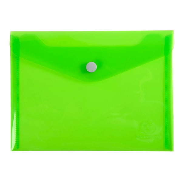 Exacompta 30x Iderama PP Press-Stud Pocket Envelope, B6 - assorterede farver 34410E