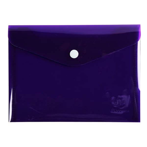 Exacompta 30x Iderama PP Press-Stud Pocket Envelope, B6 - assorterede farver 34410E