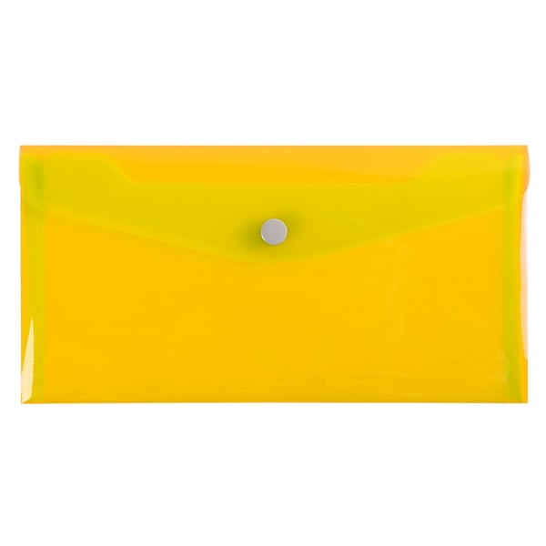 Exacompta 30x Iderama PP Press-Stud Pocket Envelope, DL-størrelse - assorterede farver 34420E