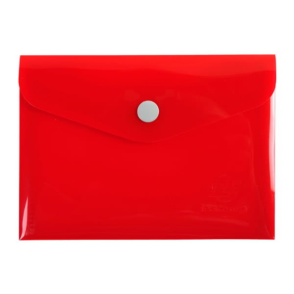 Exacompta 30x Iderama PP Press-Stud Pocket Envelope, størrelse B7 - assorterede farver 34430E