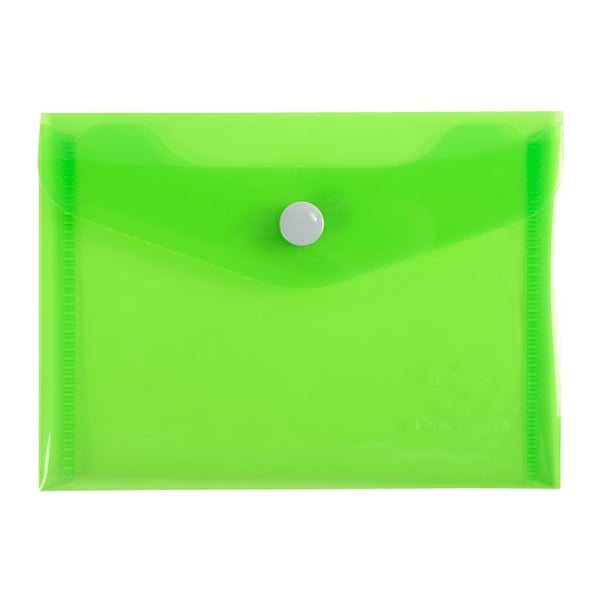 Exacompta 30x Iderama PP Press-Stud Pocket Envelope, størrelse B7 - assorterede farver 34430E