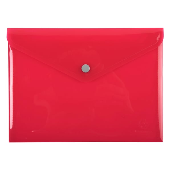 Exacompta 30x Iderama PP Press-Stud Pocket Envelope, A5 størrelse - assorterede farver 34440E