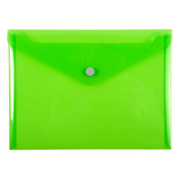Exacompta 30x Iderama PP Press-Stud Pocket Envelope, A5 størrelse - assorterede farver 34440E