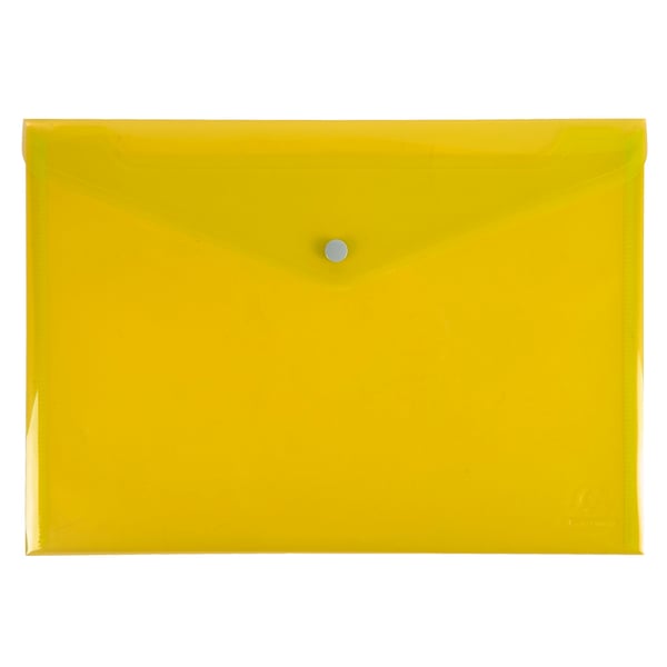 Exacompta 30x Iderama PP Press-Stud Pocket Envelope, A4 - assorterede farver 34450E