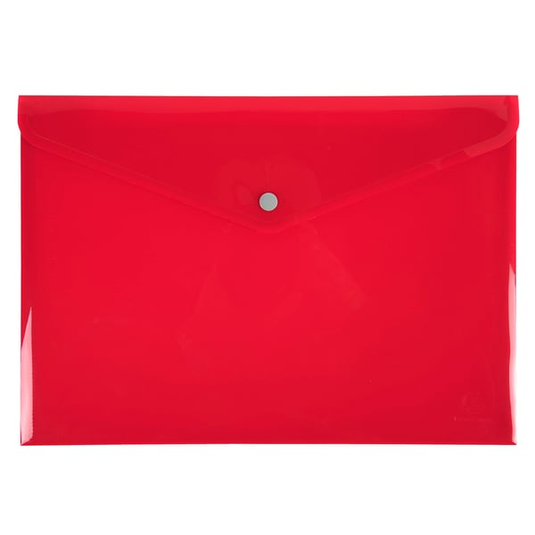 Exacompta 30x Iderama PP Press-Stud Pocket Envelope, A4 - assorterede farver 34450E