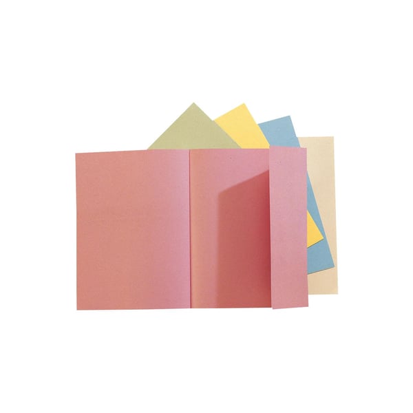 Exacompta 5x Pakke med 100 stk. 1 flapmapper SUPER 160 - 24x32cm - assorterede farver 348000E
