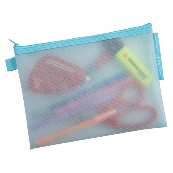 Exacompta 12x Chromaline lynlåslommer EVA A5 pastelfarvet assorteret - assorterede farver 37140E