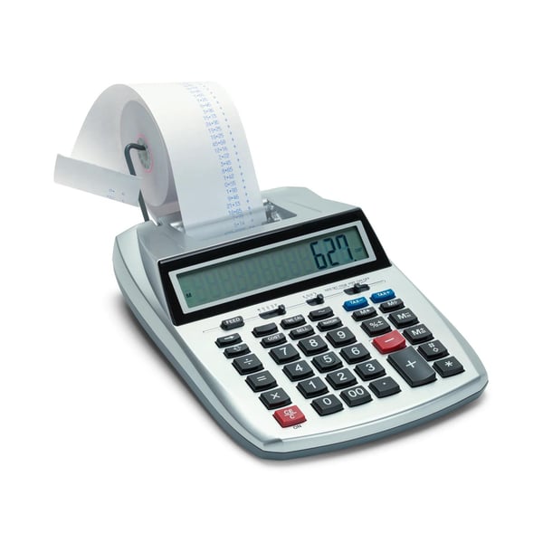 Exacompta 50x Kvitteringsruller til lommeregner, 1 lag, 57x50x12x25 - hvid 40346E