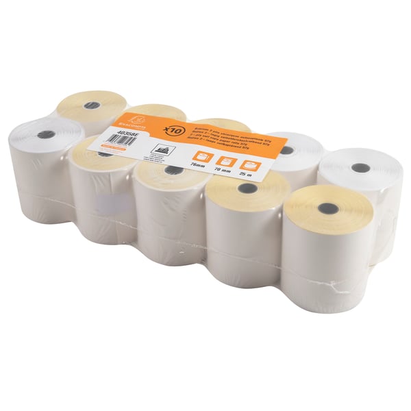 Exacompta 50x Rulle til lommeregner og kasseapparat 76x70x12x25 - hvid 40358E