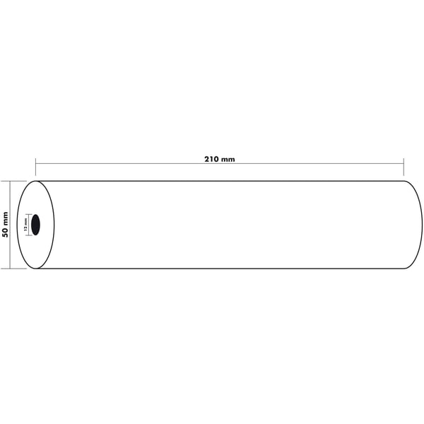 Exacompta 6x Ruller til fax 210x50x12x30 - hvid 40925E