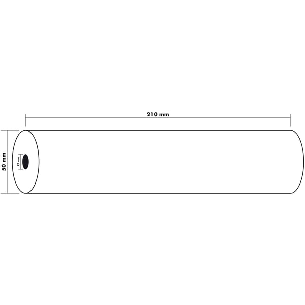 Exacompta 6x Ruller til fax 210x50x12x30 - hvid 40925E