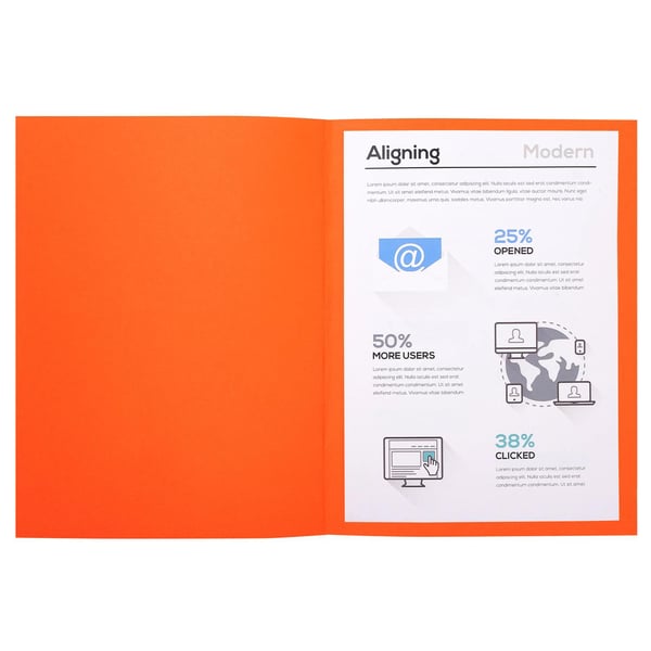 Exacompta 5x Forever Omslagsmapper 170gsm 24x32cm - orange 420007E