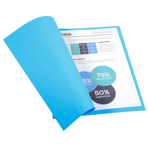 Exacompta 5x Forever Omslagsmapper 170gsm 24x32cm - Lyseblå 420010E
