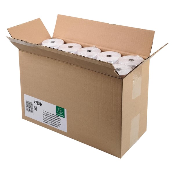 Exacompta 50x Ruller til kasseapparat 44x70x12x60 - hvid 42150E