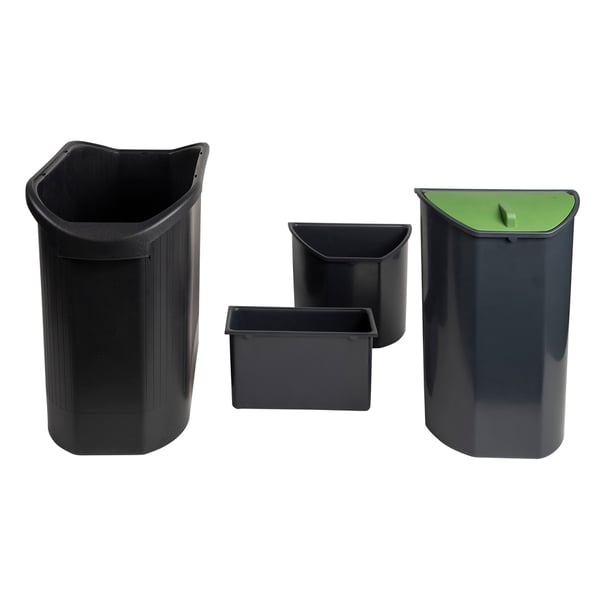 Exacompta TOP LINE Eco affaldsspand til papir - Sort grå 42614D