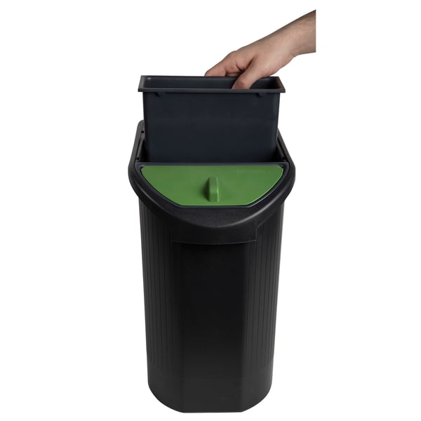 Exacompta TOP LINE Eco affaldsspand til papir - Sort grå 42614D