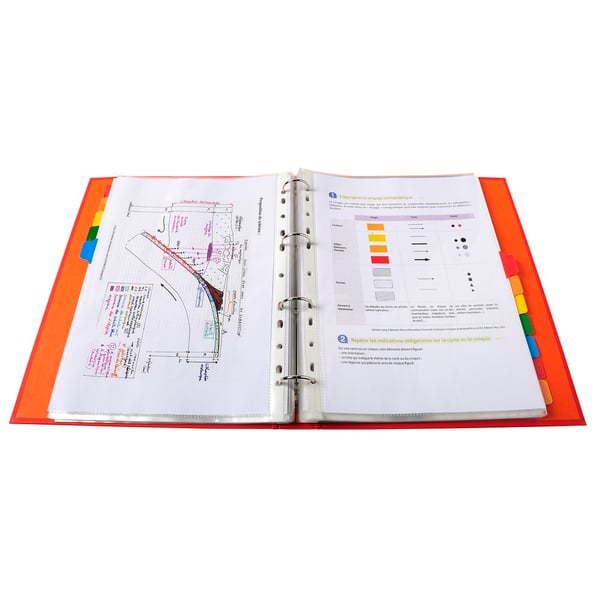 Exacompta 20x Dividers, A4 maxi, 160gsm, 12 dele - hvid 4312E