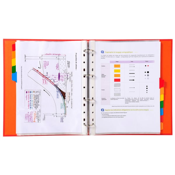 Exacompta 20x Dividers, A4 maxi, 160gsm, 12 dele - hvid 4312E